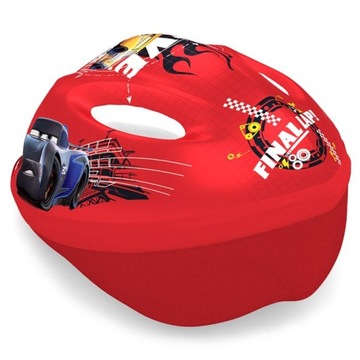 Kask rowerowy dziecięcy regulowany 52-56 cm - licencja CARS 3 (Auta)