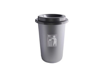 KOSZ NA ŚMIECI 50L ECO BIN BEZDOTYKOWY SZARY