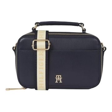 TOMMY HILFIGER TOREBKA DAMSKA ICONIC TOMMY CAMERA BAG GRANATOWA