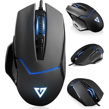 MYSZKA USB PODŚWIETLANA RGB PRZEWODOWA MODECOM VOLCANO MC-GMX4 PLUS CZARNA