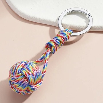 tkane kółko do kluczy Paracord Survival takty