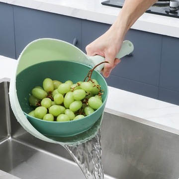 МОЙКА ДЛЯ МОЙКИ ФРУКТОВ КУХОННЫЕ ДРУГЛАСЫ КОРЗИНА С РУЧКОЙ
