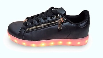 BUTY LED ŚWIECĄCE PODSWIETLANE BLACK 41 NAJTANIEJ
