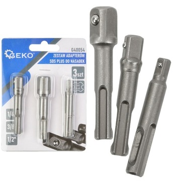 ПЕРЕХОДНИКИ SDS-PLUS ДЛЯ РОЗЕТОК 1/4 3/8 1/2