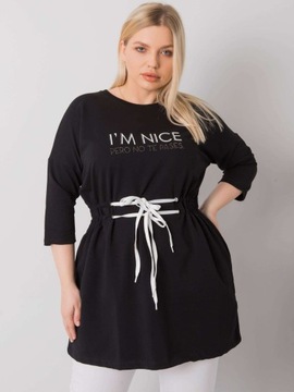 Modna Damska TUNIKA plus size z wiązaniem