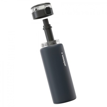 Бутылка с фильтром Wessper ActiveMax Clarti 0,68л графит + 1x фильтр