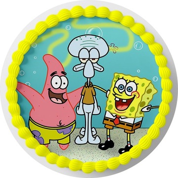 OPŁATEK NA TORT SPONGEBOB + GRATIS TEKST