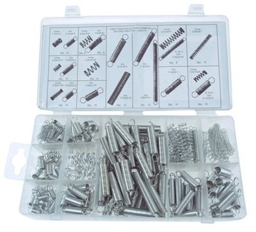 Zestaw sprężynek uniwersalnych 4-9,5 mm. 200 szt.