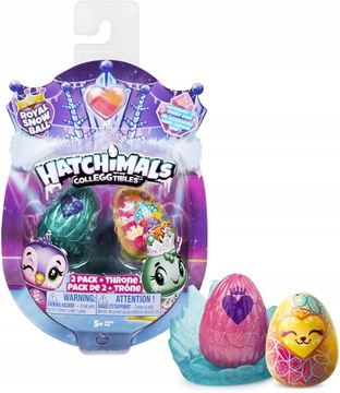 FIGURKI HATCHIMALS 2-PAK Z TRONEM GNIAZDEM