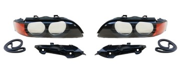 klosze szkła reflektora kpl przód BMW 5 E39 96-00