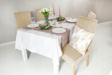 4 SZT POKROWIEC NA KRZESŁO ELASTYCZNY WELUR KASZMIROWY BEŻ GRUBY UNIWERSALN