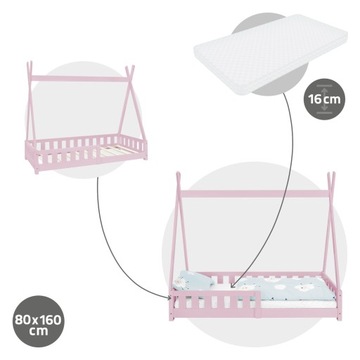 Детская кроватка с защитой от выпадения