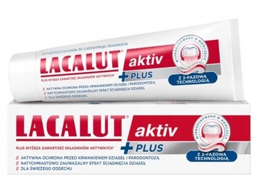 LACALUT AKTIV PLUS PASTA DO ZĘBÓW 75ML 2 FAZOWA