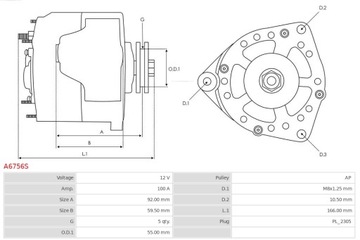 ALTERNÁTOR AS-PL A6756S