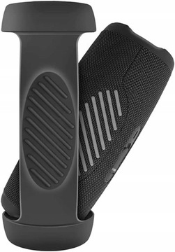 ETUI FUTERAŁ POKROWIEC CASE SILIKONOWY NA GŁOŚNIK JBL CHARGE 5 CZARNY