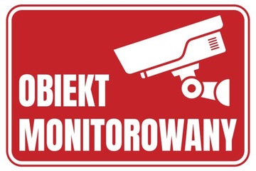 Табличка ОБЪЕКТ НАБЛЮДЕНИЯ 30Х20см