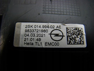 OPEL MOKKA B - SVĚTLO PRAVÝ ZADNÍ
