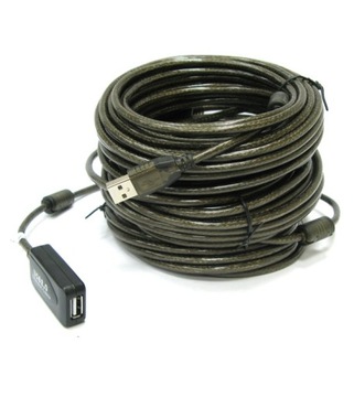 Kabel PRZEDŁUŻACZ AKTYWNY USB 2.0 480Mbps 25m