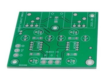 PCB KONWERTERA SYGNAŁU RCA XLR NA 2X DRV134