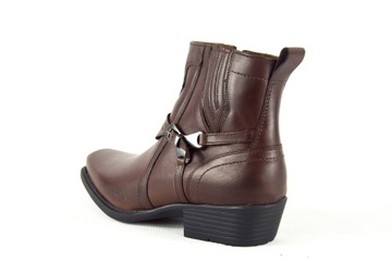 Мужские кожаные ковбойские сапоги 680