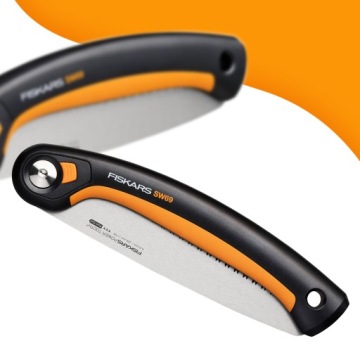 Складная ручная пила Fiskars для резки ветвей