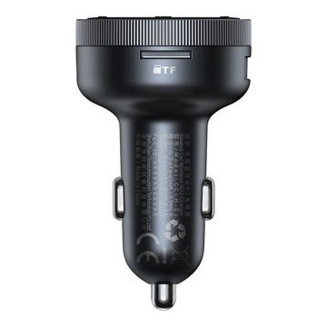 FM-ПЕРЕДАТЧИК BASEUS ENJOY 2X USB/3,5 ММ РАЗЪЕМ MP3 BLUETOOTH 5.0 3.4A