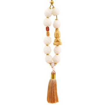 Truck Car Pendant Lotus Beads Design Rear View Mirror Hanging Style F