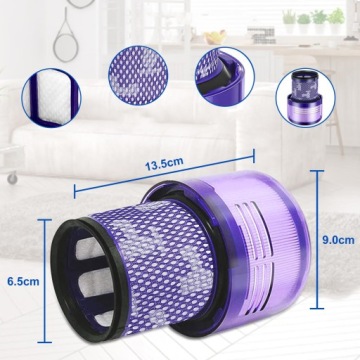 2 шт. МОЮЩИЙСЯ HEPA-ФИЛЬТР ДЛЯ DYSON V11 V15 SV14 SV17 SV22