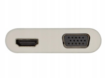 AUDA Adapter konwerter kabel USB-C 3.1 do HDMI VGA