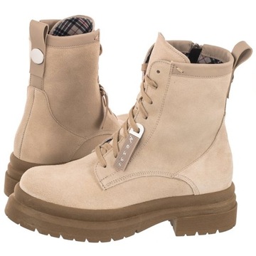 Buty Damskie Trapery Nessi Beżowe 22374 W4 Beżowe