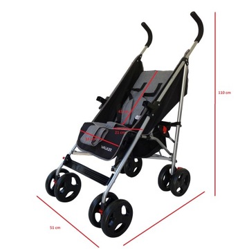 Коляска WALKER ФОЛЬГА + ЧЕХОЛ *baby-coo*