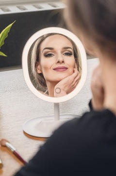HUMANAS Зеркало для макияжа со светодиодной подсветкой