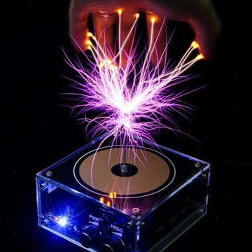 Bluetooth Tesla Coil Music Głośnik Plazmowy Touchable Naukowe Eksperymenty