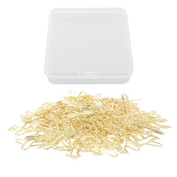 КРЕАТИВНЫЕ СКРЕПКИ В ВИДЕ САМОЛЕТА, ЗОЛОТО, 100 ШТ.