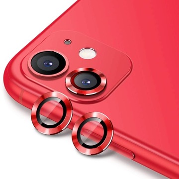 RING SZKŁO na APARAT do iPhone 11 Czerwony