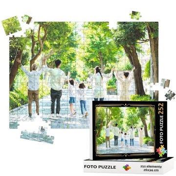 FOTO PUZZLE WŁASNE ZDJĘCIE NADRUK ZE ZDJĘCIA WŁASNA GRAFIKA OBRAZ 252 el.