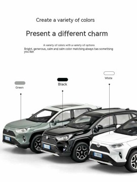 Модель автомобиля из сплава Toyota RAV4 SUV 1:32, литой под давлением металлический автомобиль