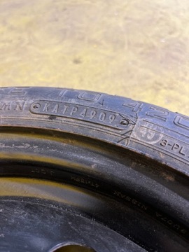 NISSAN MICRA KOLO DOJEZDOVÉ 125/70/15 5X114