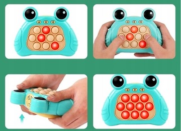 GRA ZRĘCZNOŚCIOWA POP IT ANTYSTRESOWA ELEKTRYCZNA żaba Prezent