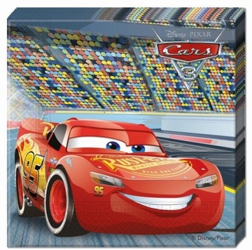 Serwetki Urodzinowe Auta Cars 20 sztuk