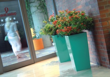 Высокий вазон со вставкой Urbi DURS325 Цветочный горшок