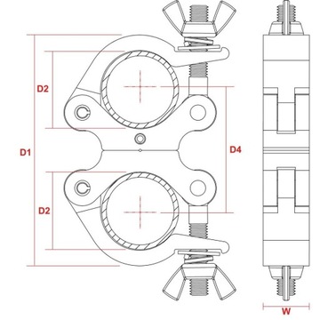 АЛЮМИНИЕВАЯ МОНТАЖНАЯ ПРЯЖКА ДО 200 кг РУЧКА-КРЮК