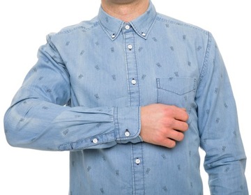 WRANGLER koszula slim L/S 1PKT BUTTON DOWN _ L 40