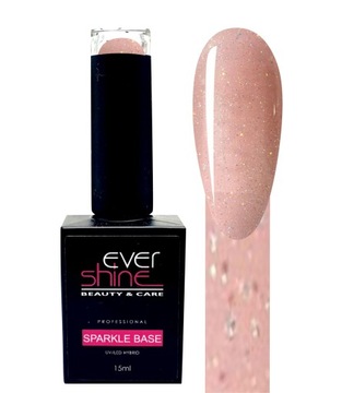 BAZA SPARKLE kauczukowa z drobinkami błyszcząca EVERSHINE 15ml