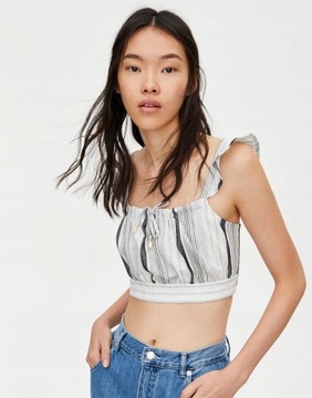 Pull & Bear ovi PASKI CROP TOP S