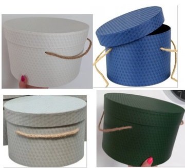 Duże Pudełko FLOWER BOX Pudło RATTAN Ozdobne L