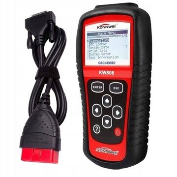 ДИАГНОСТИЧЕСКИЙ ИНТЕРФЕЙС СКАНЕРА KW808 KONNWEI OBD2