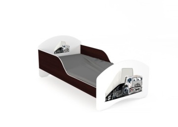 Детская кровать LEO2 160х80 белый и венге