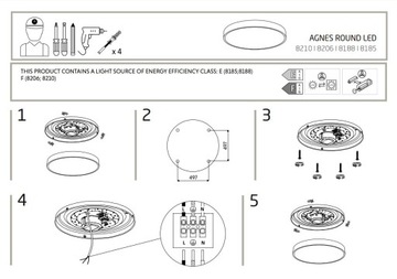 ПОТОЛКИ - AGNES ROUND LED