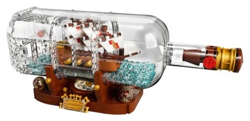 LEGO IDEAS КОРАБЛЬ В БУТЫЛКЕ 92177 ПАРУСНЫЙ КОРАБЛЬ РАФАНДЫНКА